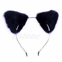 Fashion Girl Cute Cat Fox Ear Long Fur Hair Headband Anime Cosplay Party Costume