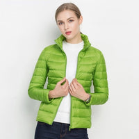 Women Winter Coat 2018 New Ultra Light White Duck Down Jacket Slim Women Winter Puffer Jacket Portable Windproof Down Coat