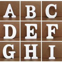 White Wooden Letter Alphabet