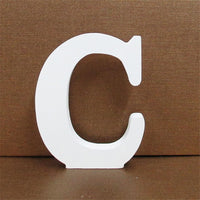 White Wooden Letter Alphabet