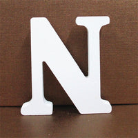 White Wooden Letter Alphabet