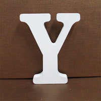 White Wooden Letter Alphabet