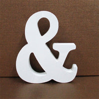 White Wooden Letter Alphabet